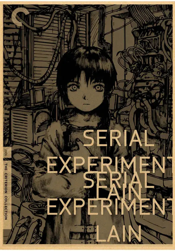 serial experiments lain Poster Anime Wall Art Home Decorative Painting Children's Room Decor Wall Sticker June Wall Art