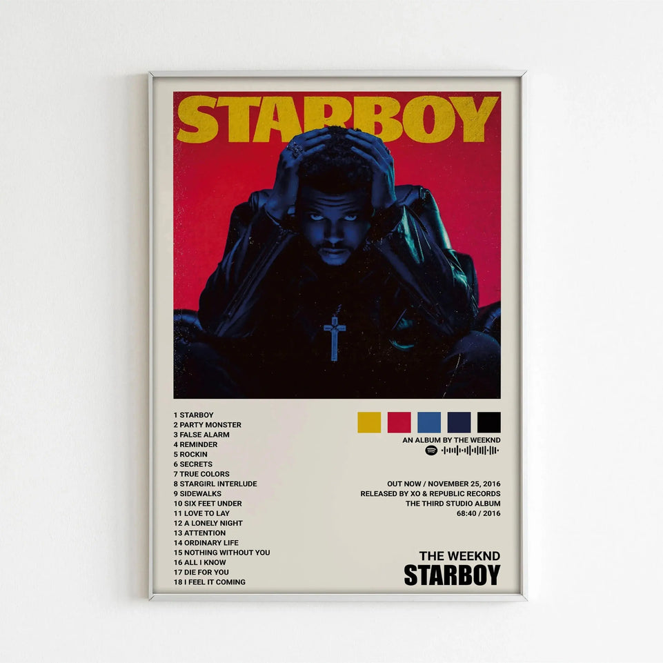 Music Album Star The Weeknd Hip Hop Print Posters For Living Room Canvas Painting Art Home Decoration Wall Decor Picture Gift June Wall Art