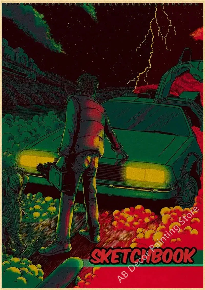 Back To The Future 1 2 3 Movie Posters Kraft Paper Prints Vintage Home Room Cafe Bar Art Wall Decor Aesthetic Painting Picture June Wall Art