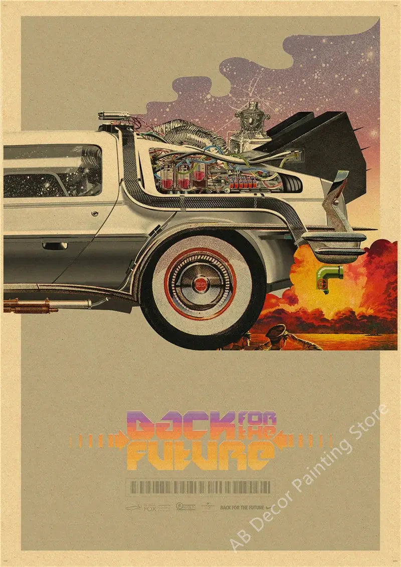 Back To The Future 1 2 3 Movie Posters Kraft Paper Prints Vintage Home Room Cafe Bar Art Wall Decor Aesthetic Painting Picture June Wall Art