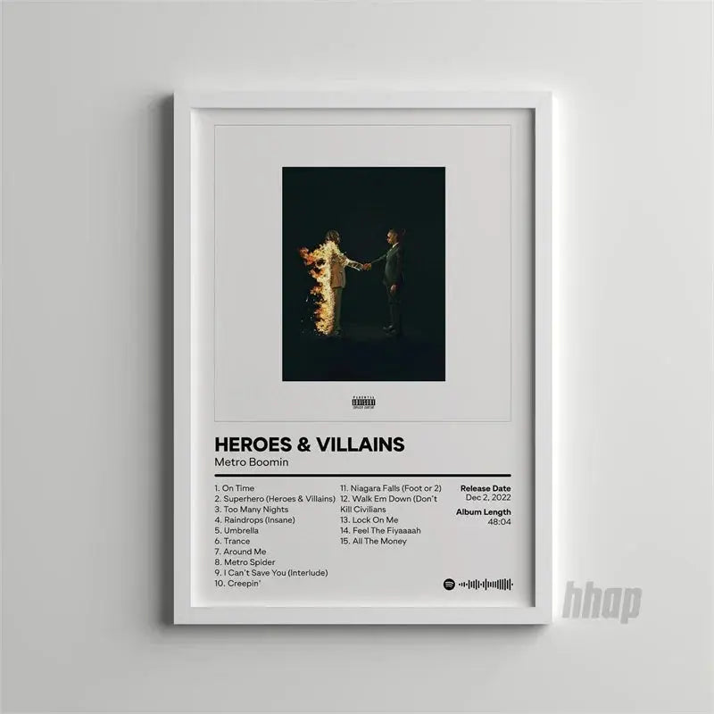 Scandinavian Minimalist Wall Art Pop Rapper Metro Boomin Music Album HD Canvas Poster Print Home Bedroom Living Room Decoration June Wall Art