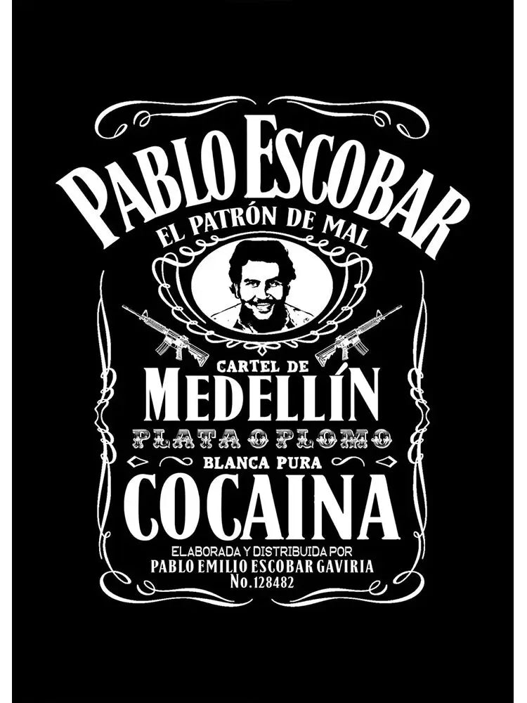 Lord Pablo Escobar Narcos Mugshot Poster Canvas Painting Colombian Drug Gangster Wall Art For Living Room Home Decoration June Wall Art