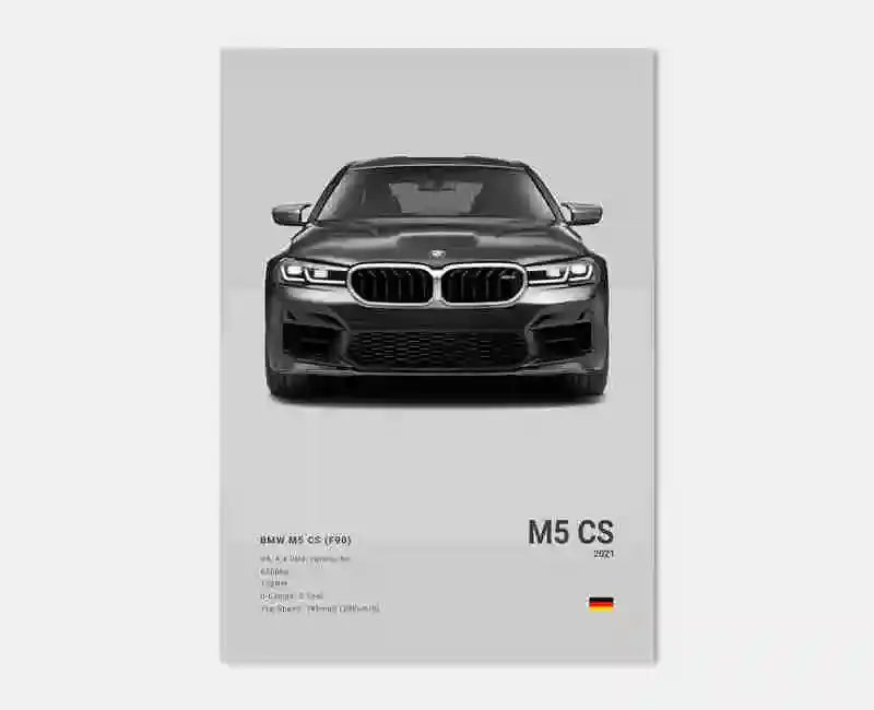 Pop Black And White Poster Wall Art Luxury Supercar F80 M3 M140 GTR HD Oil On Canvas Print Home Living Room Bedroom Decor Gift June Wall Art