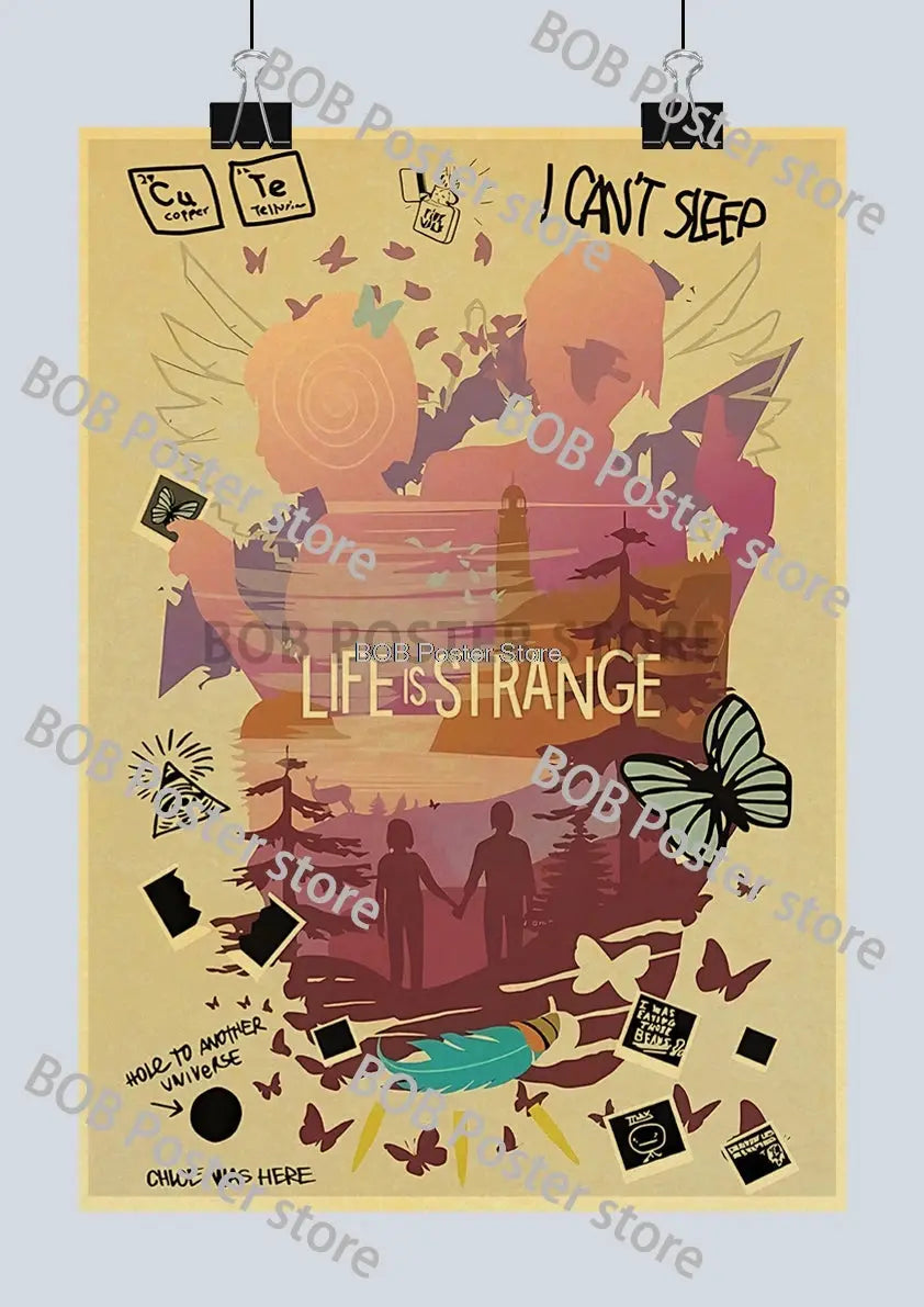 Classic Life is Strange 1 2 Before the Storm Video Game Kraft Poster Painting Wall Sticker Art Picture Game Room Home Gift Decor June Wall Art