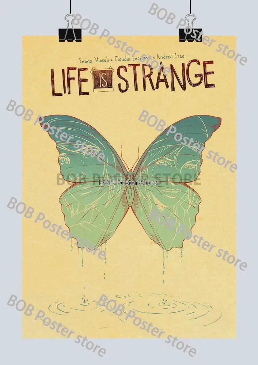 Classic Life is Strange 1 2 Before the Storm Video Game Kraft Poster Painting Wall Sticker Art Picture Game Room Home Gift Decor June Wall Art