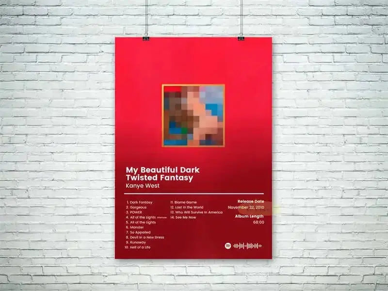 Modern Pop Rap Wall Art Hip Hop Artist Bad Bunny Kanye West Poster Hot HD Painting on Canvas Music Album Cover Home Decor Gift June Wall Art