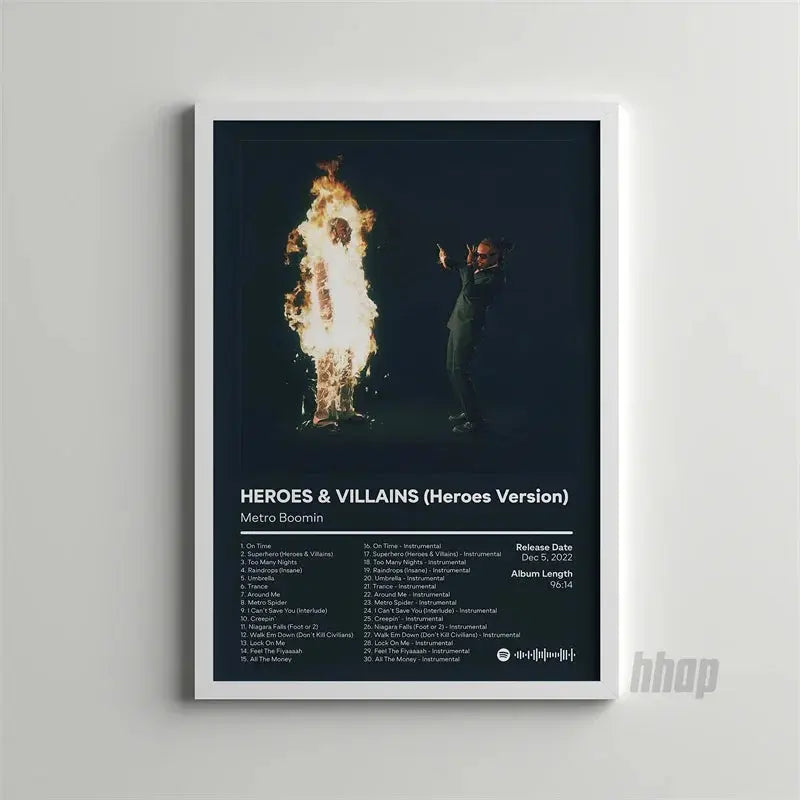 Scandinavian Minimalist Wall Art Pop Rapper Metro Boomin Music Album HD Canvas Poster Print Home Bedroom Living Room Decoration June Wall Art