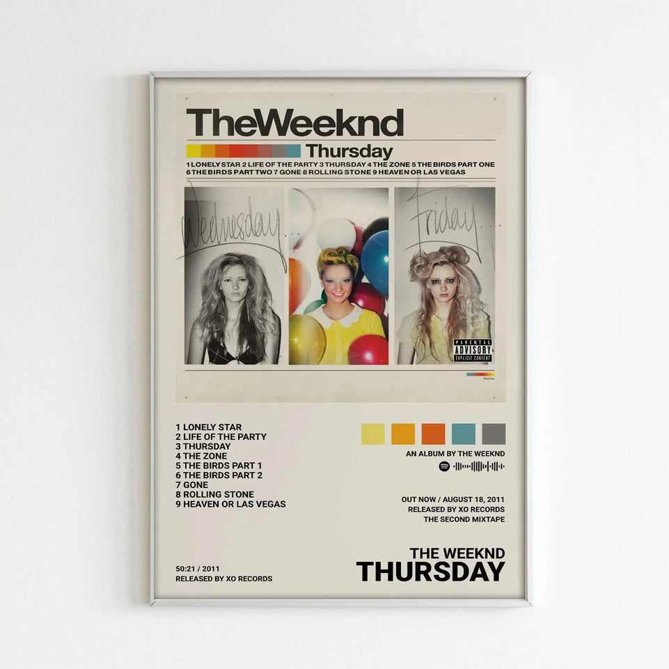 Music Album Star The Weeknd Hip Hop Print Posters For Living Room Canvas Painting Art Home Decoration Wall Decor Picture Gift June Wall Art