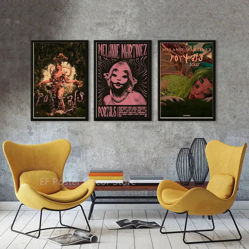 Vintage Singer Poster Retro Music Album Prints Melanie Martinez Pop Home Room Bar Cafe Club Decor Aesthetic Art Wall Painting June Wall Art