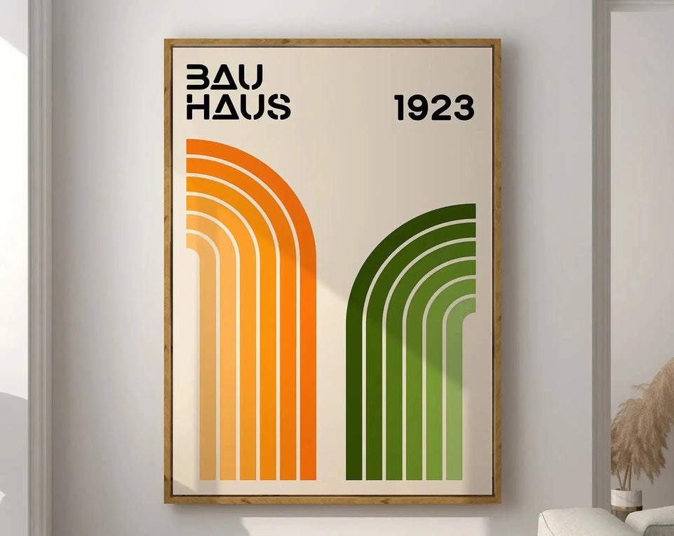 Modernist Bauhaus Geometric Canvas Poster Living Room Wall Art Retro Prints Mid Century Home Decorative Wall Art Painting June Wall Art