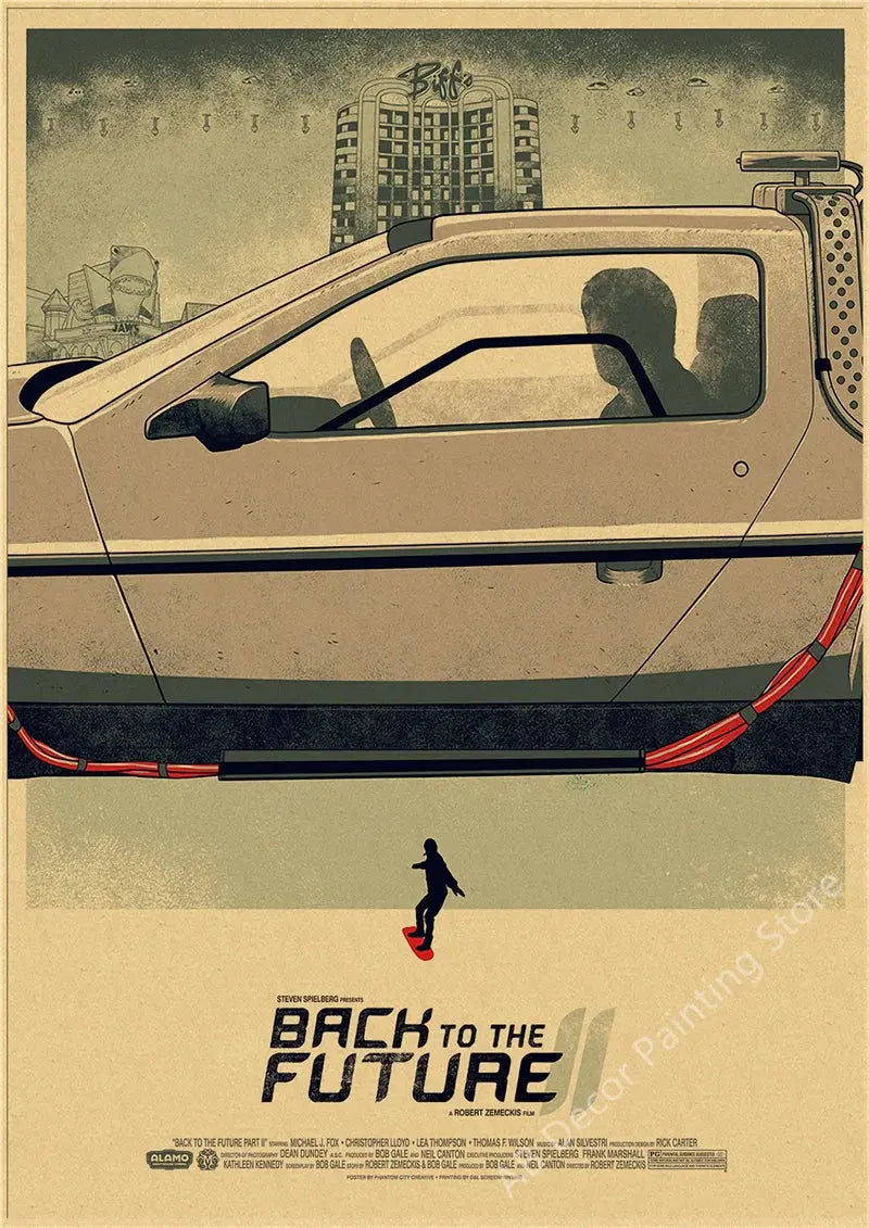 Back To The Future 1 2 3 Movie Posters Kraft Paper Prints Vintage Home Room Cafe Bar Art Wall Decor Aesthetic Painting Picture June Wall Art