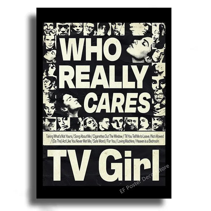 TV Girl Poster Aesthetic Prints Picture Lovers Rock Art Print Posters Room Home Decor Club Bar Cafe Decoration Art Wall Painting June Wall Art