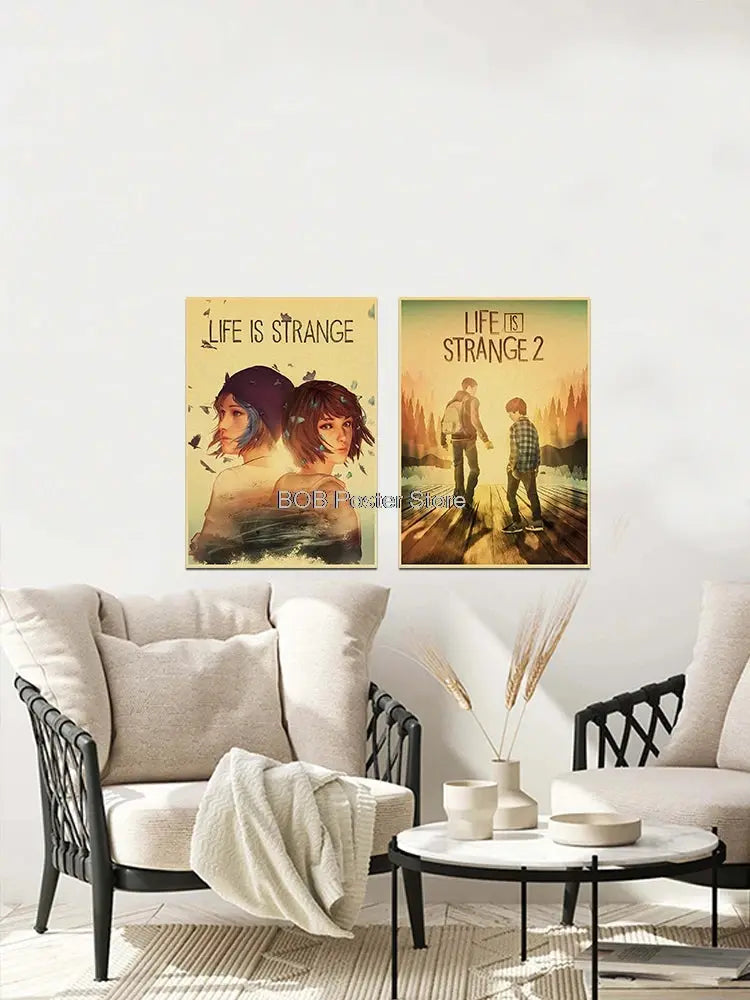 Classic Life is Strange 1 2 Before the Storm Video Game Kraft Poster Painting Wall Sticker Art Picture Game Room Home Gift Decor June Wall Art