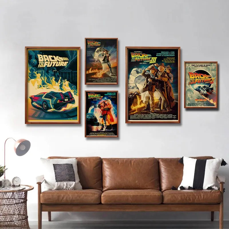 Back To The Future 1 2 3 Movie Posters Kraft Paper Prints Vintage Home Room Cafe Bar Art Wall Decor Aesthetic Painting Picture June Wall Art