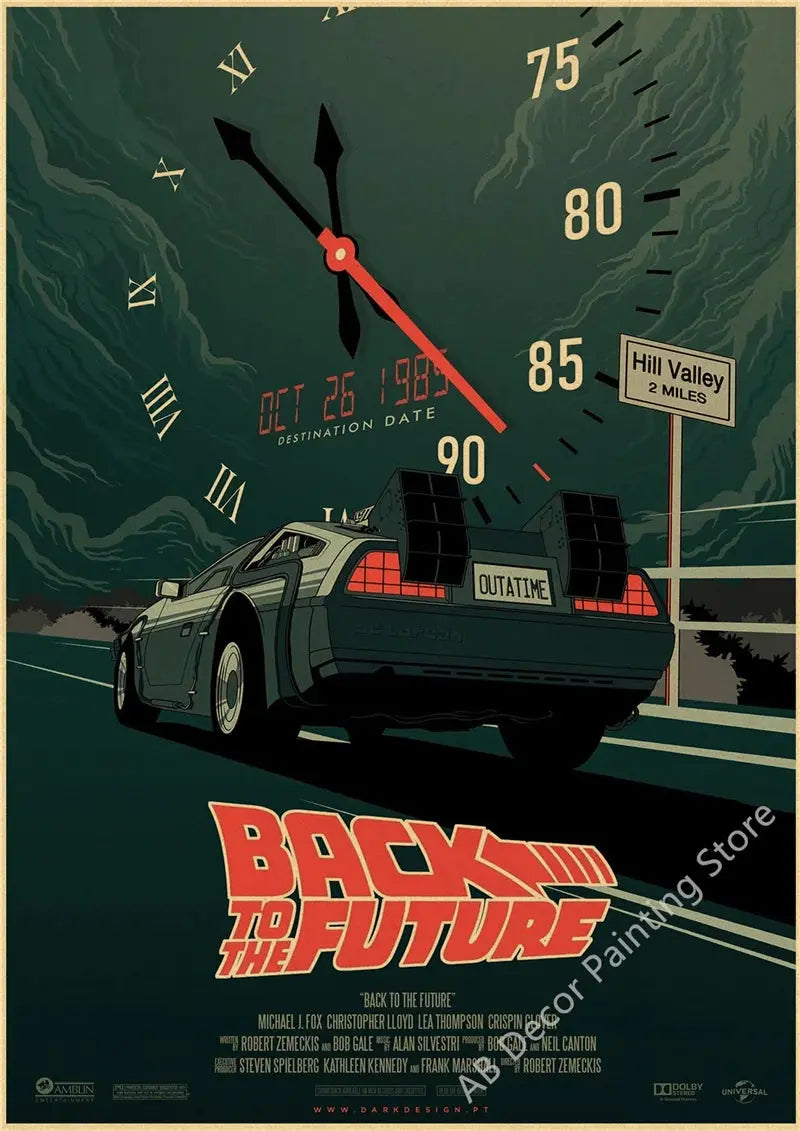 Back To The Future 1 2 3 Movie Posters Kraft Paper Prints Vintage Home Room Cafe Bar Art Wall Decor Aesthetic Painting Picture June Wall Art