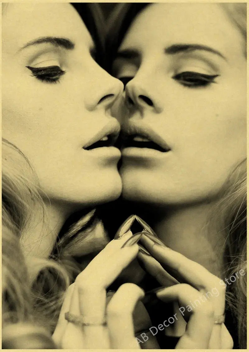 Lizzy Grant Lana Del Rey Posters Retro Kraft Paper Prints Music Album Poster Vintage Home Room Decor Aesthetic Art Wall Painting June Wall Art