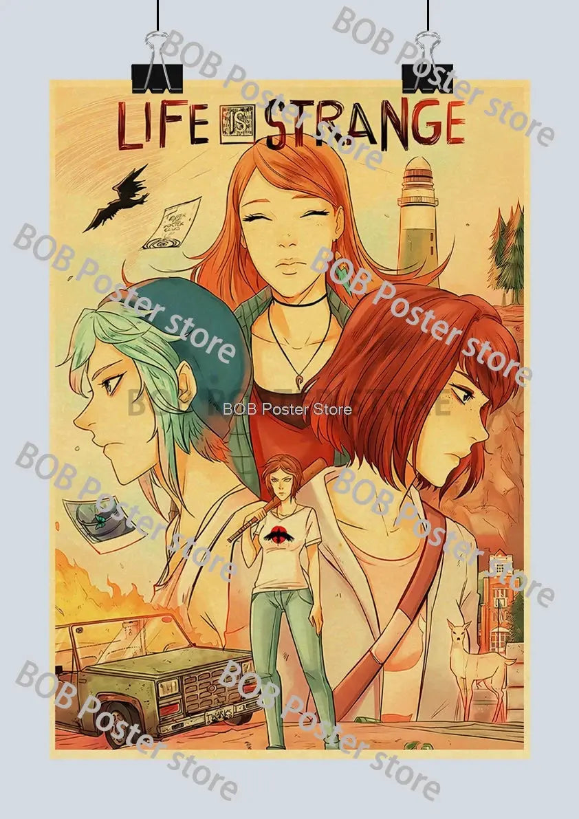 Classic Life is Strange 1 2 Before the Storm Video Game Kraft Poster Painting Wall Sticker Art Picture Game Room Home Gift Decor June Wall Art