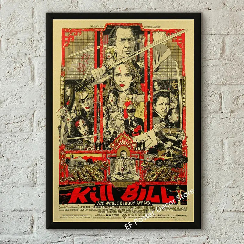 Classic Film Poster Prints Vintage Home Room Art Wall Decor Jennifer's Body/Jaws/Leon Movie Theater Painting Nostalgic Printings June Wall Art