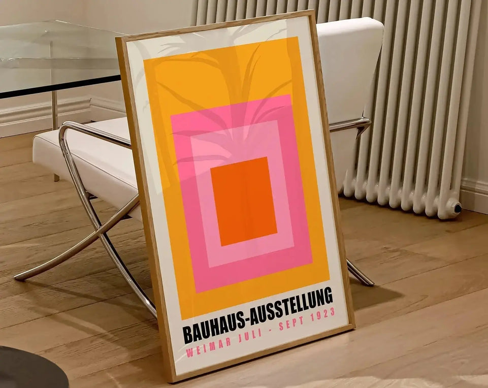 Modernist Bauhaus Geometric Canvas Poster Living Room Wall Art Retro Prints Mid Century Home Decorative Wall Art Painting June Wall Art