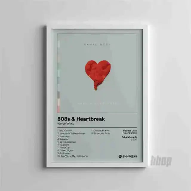 Pop Rapper Kanye West Music Album Poster Aesthetic Hip Hop Comics Cover Graduation Ghosts Donda Canvas Print Wall Art Room Decor June Wall Art
