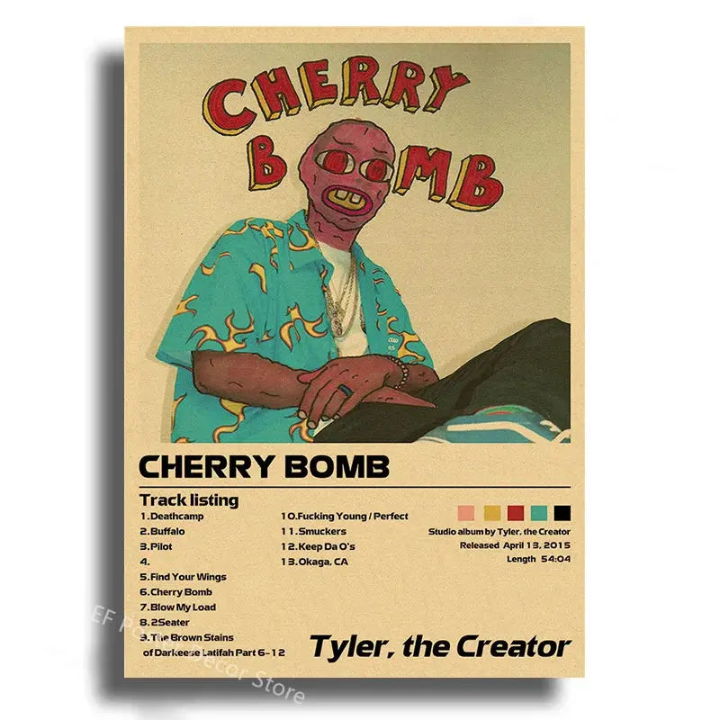 Singer Album Cover Poster Music Prints Custom Album Posters Hip Hop Vintage Room Home Decor Retro Kraft Paper Art Wall Painting June Wall Art