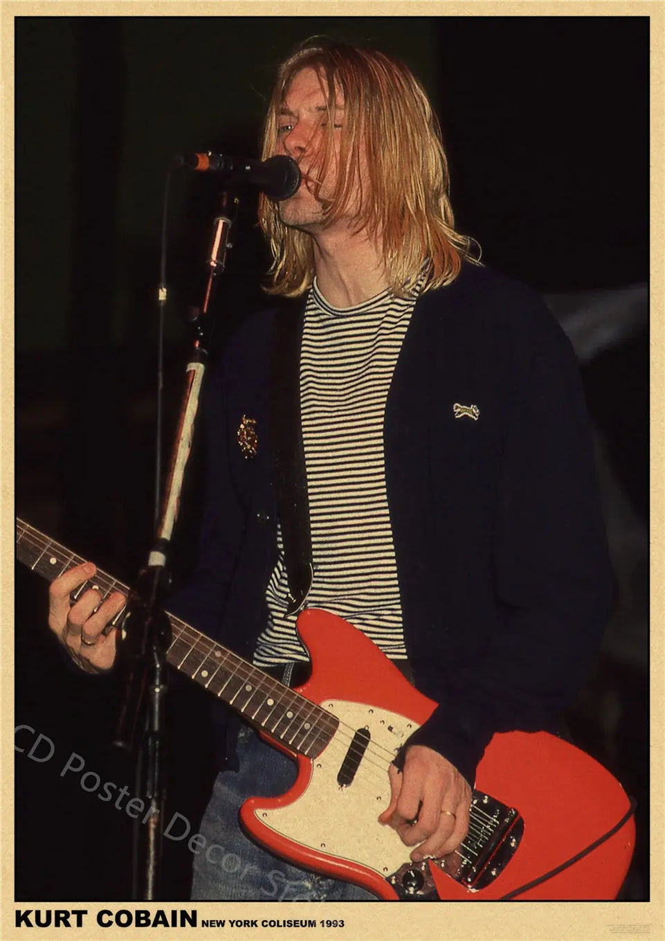 Singer Kurt Cobain Retro Poster Kraft Paper Prints and Posters DIY Vintage Home Room Bar Cafe Decor Aesthetic Art Wall Painting June Wall Art