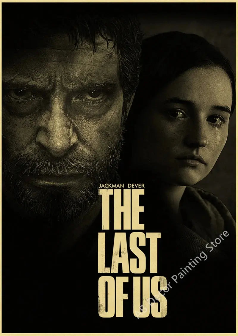 Retro The Last of Us Part 1 2 Poster Kraft Paper Prints Picture DIY Vintage Home Room Bar Cafe Art Wall Decor Aesthetic Painting June Wall Art