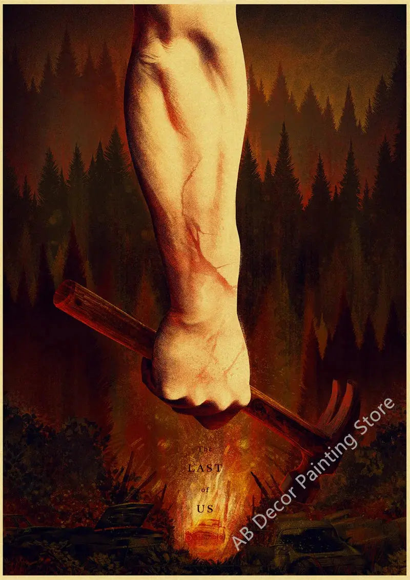 Retro The Last of Us Part 1 2 Poster Kraft Paper Prints Picture DIY Vintage Home Room Bar Cafe Art Wall Decor Aesthetic Painting June Wall Art