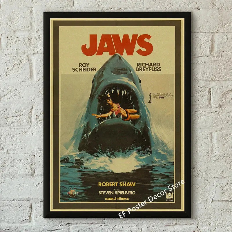 Classic Film Poster Prints Vintage Home Room Art Wall Decor Jennifer's Body/Jaws/Leon Movie Theater Painting Nostalgic Printings June Wall Art