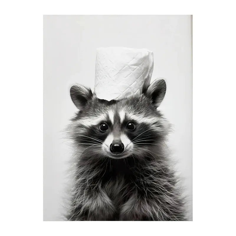 Cute Animals Toilet Paper Living Room Murals Wall Art Poster Otter Cat Tiger Canvas Painting Funny Bathroom Bathroom Home Decor June Wall Art