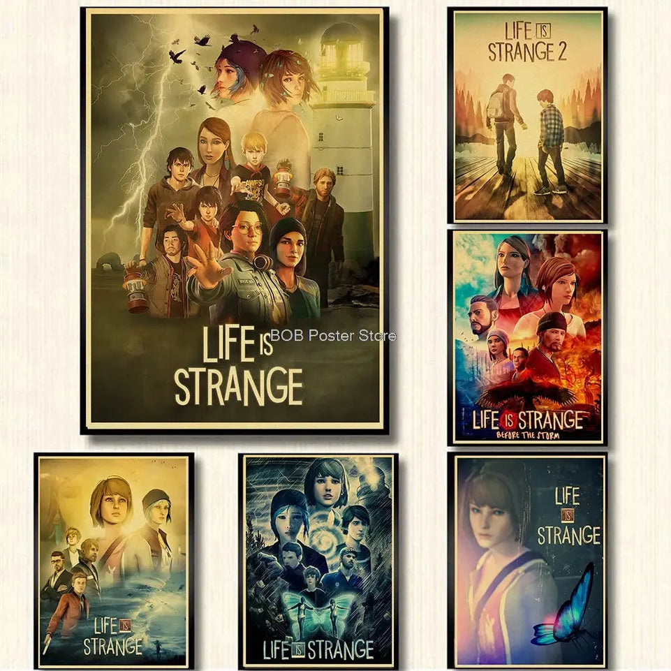 Classic Life is Strange 1 2 Before the Storm Video Game Kraft Poster Painting Wall Sticker Art Picture Game Room Home Gift Decor June Wall Art