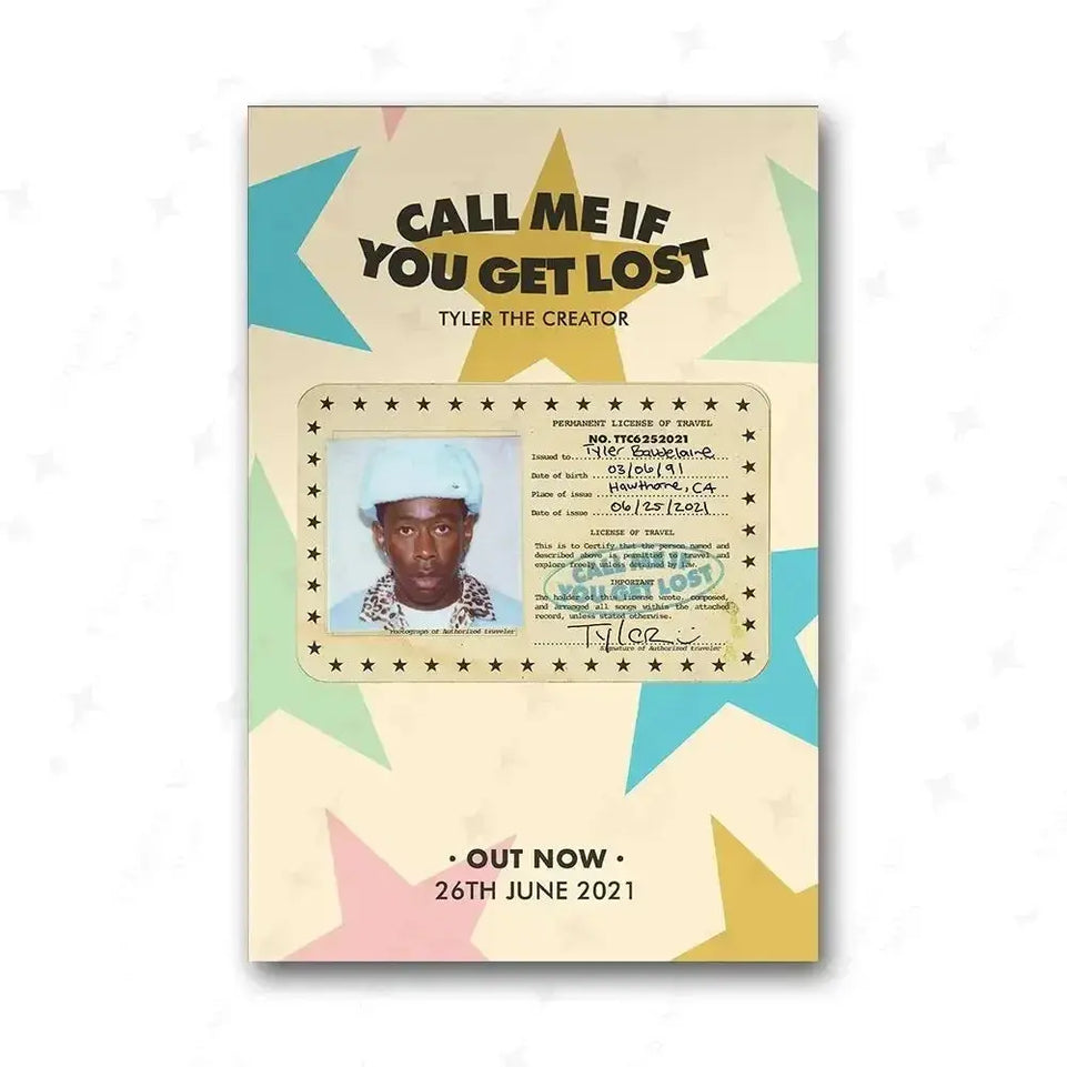 Tyler The Creator Frank Blonde Poster Hip Hop Rapper Singer Star Band Music Cover Wall Art Canvas Painting Cafe Home Room Decor June Wall Art