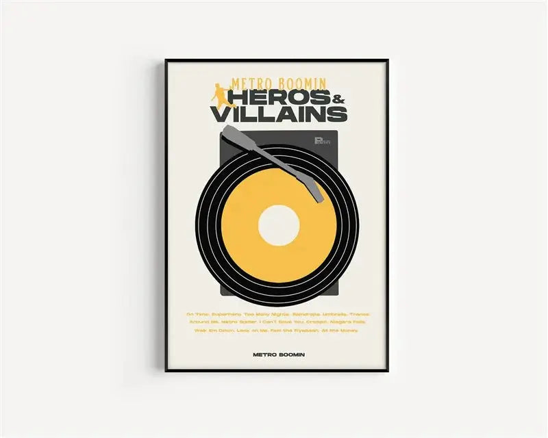Scandinavian Minimalist Wall Art Pop Rapper Metro Boomin Music Album HD Canvas Poster Print Home Bedroom Living Room Decoration June Wall Art