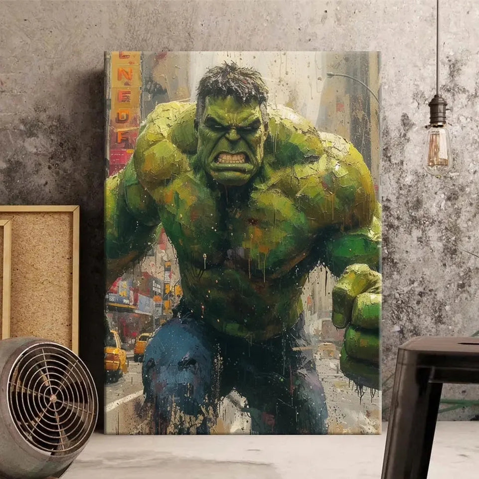 MINISO Poster Marvel Heroes Canvas Wall Art Print Spider-Man Captain America Hulk Art Mural Home Decor Birthday Christmas Gift June Wall Art