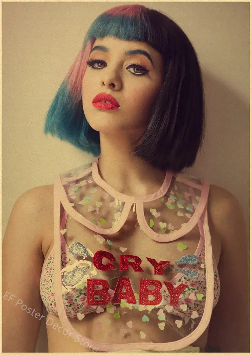 Vintage Singer Poster Retro Music Album Prints Melanie Martinez Pop Home Room Bar Cafe Club Decor Aesthetic Art Wall Painting June Wall Art