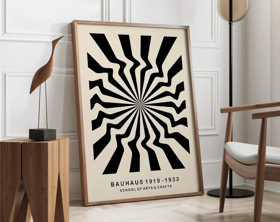 Modernist Bauhaus Geometric Canvas Poster Living Room Wall Art Retro Prints Mid Century Home Decorative Wall Art Painting June Wall Art
