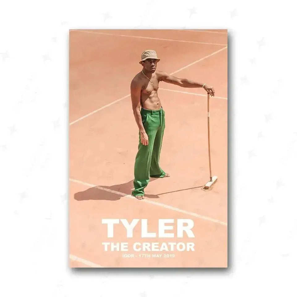 Tyler The Creator Frank Blonde Poster Hip Hop Rapper Singer Star Band Music Cover Wall Art Canvas Painting Cafe Home Room Decor June Wall Art