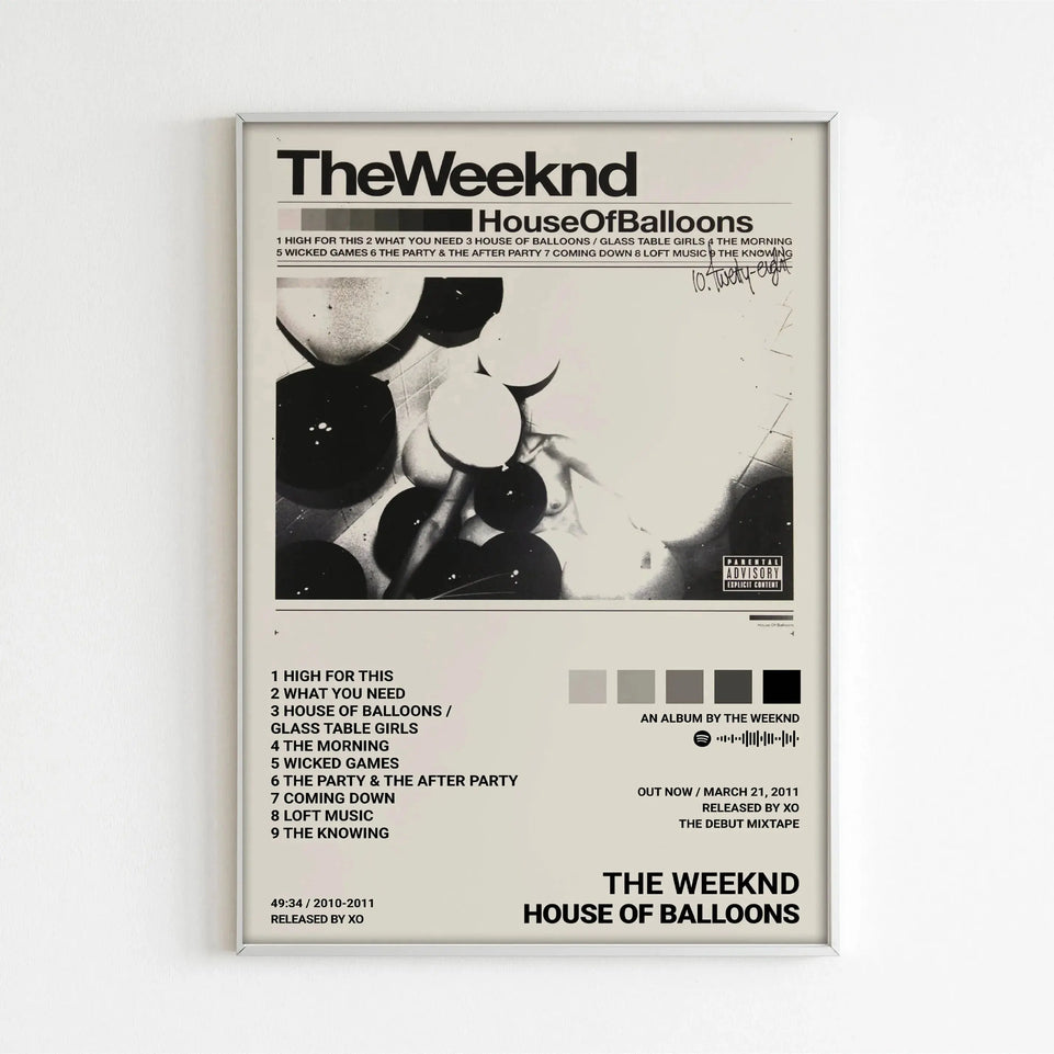 Music Album Star The Weeknd Hip Hop Print Posters For Living Room Canvas Painting Art Home Decoration Wall Decor Picture Gift June Wall Art