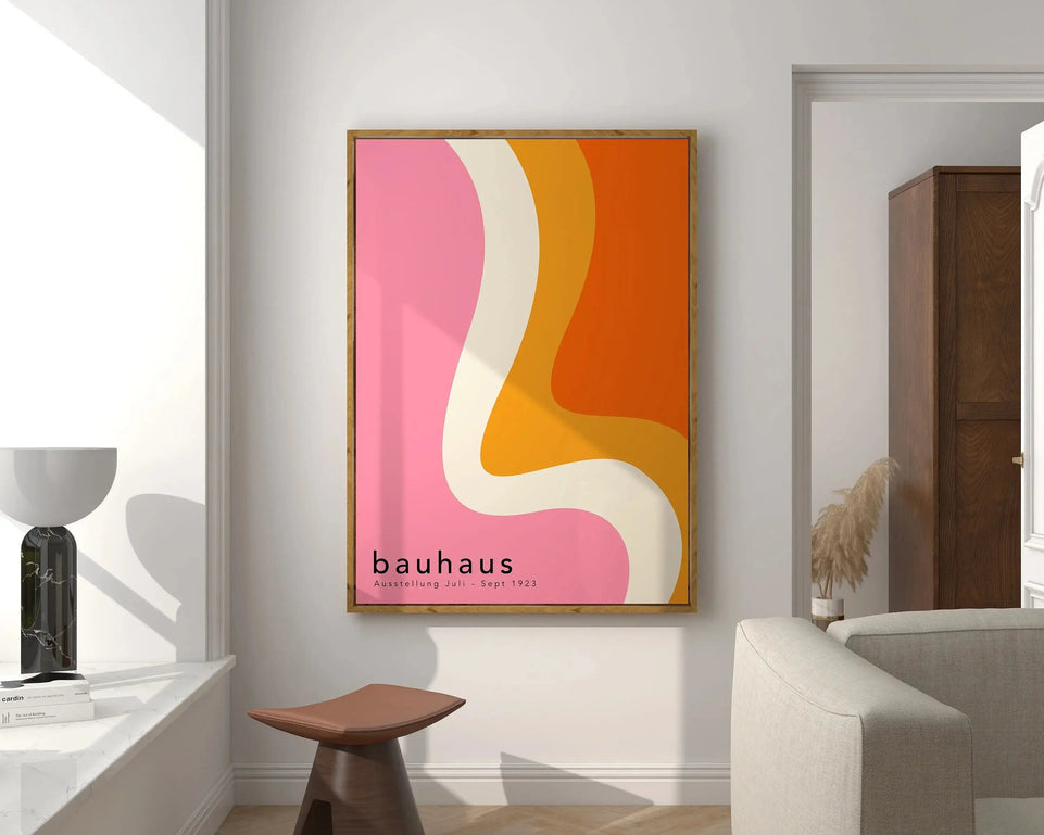 Modernist Bauhaus Geometric Canvas Poster Living Room Wall Art Retro Prints Mid Century Home Decorative Wall Art Painting June Wall Art
