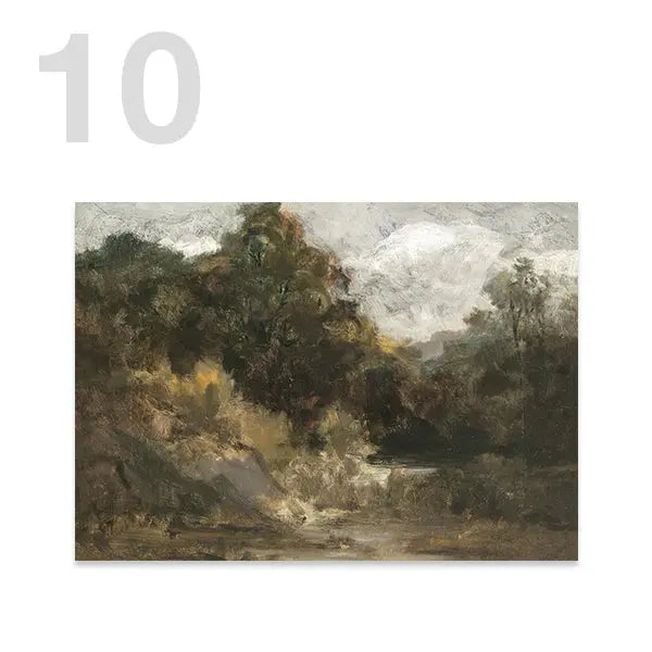 American Style Calm Country Field Sky Vase Canvas Painting Wall Art Pictures Vintage Posters and Prints for Living Room Decor June Wall Art