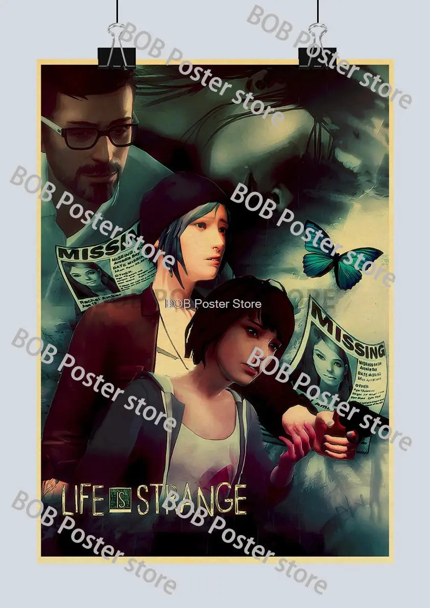 Classic Life is Strange 1 2 Before the Storm Video Game Kraft Poster Painting Wall Sticker Art Picture Game Room Home Gift Decor June Wall Art