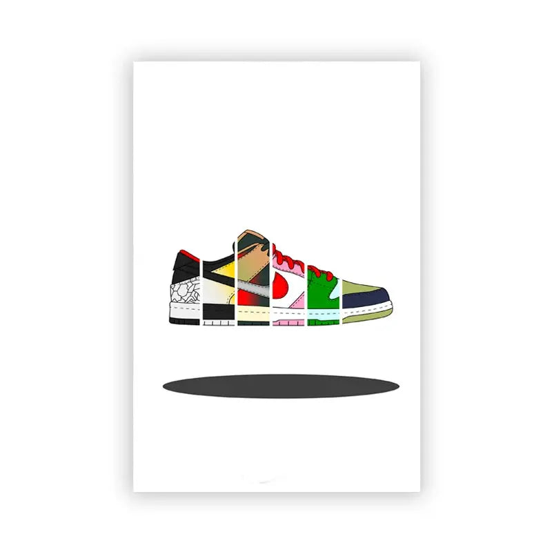 Fashion Sneaker Box Wall Posters Art Prints Modern Sneakerhead Quote Canvas Painting Wall Pictures Teenager Boys Room Decor June Wall Art