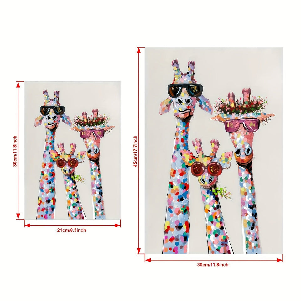 1pc Canvas Poster, Colourful Giraffe - Wrapped Canvas Print, Wall Art For Living Room, Bedroom, Children's Room Wall Decor, Gaming Poster, Home Decor No Frame https://www.temu.com/search_result.html?search_key=601099519608265