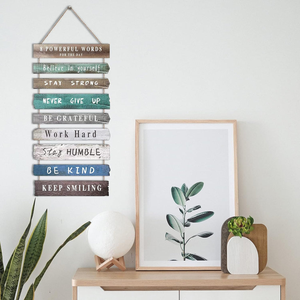Inspirational Wall Art Decor for Office, Wooden Rustic Hanging Motivational Wall Art Decoration Sign, Inspiring Positive Quotes Wall Art for Home Living Room Bedroom Bathroom Classroom Gym 12"x24" https://www.amazon.com/dp/B09M7DPBZW
