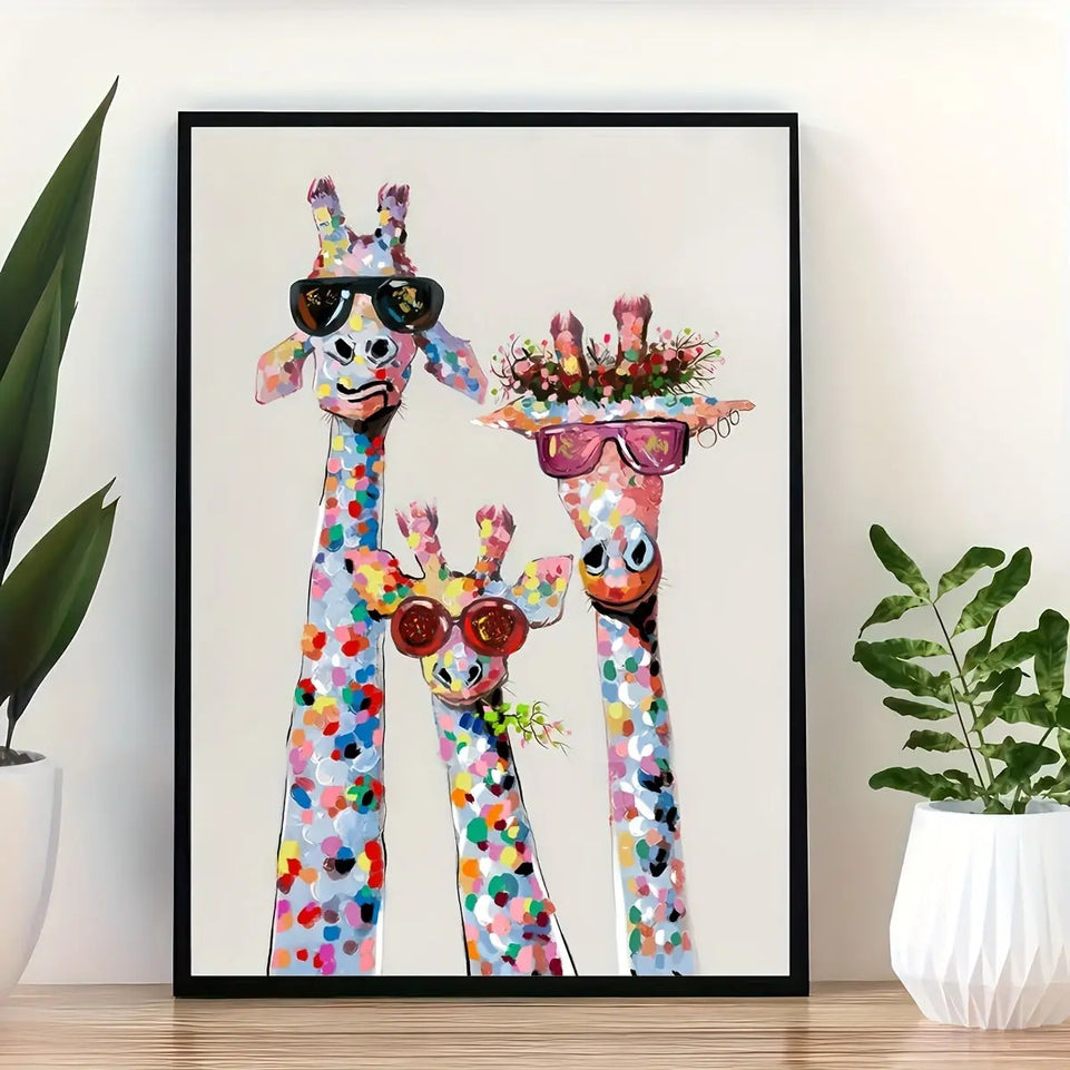 Colourful Canvas Poster - 1pc Wrapped Canvas Print, Wall Art for Living Room, Bedroom, Children's Room Wall Decor, Gaming Poster, Home Decor No Frame June Wall Art