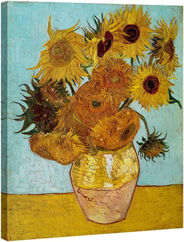 Wieco Art Sunflower by Vincent Van Gogh Oil Paintings Reproduction Modern Floral Giclee Canvas Prints Artwork Flowers Pictures on Canvas Wall Art for Home and office Decorations https://www.amazon.com/dp/B00W9EPK3W