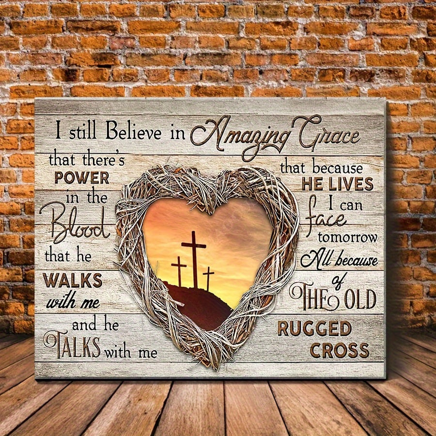 2D 1pc Rustic Wooden Framed "I Still Believe in Amazing Grace" Jesus Christ Bible Verse Canvas Wall Art, 11.8x15.7 inches, Inspirational Religious Decor, Ready to Hang https://www.temu.com/search_result.html?search_key=601099544676365