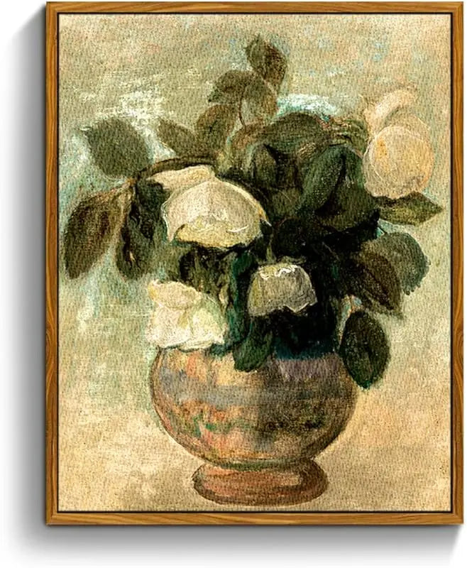 crmotu Floral Framed Wall Art, Flower Vintage Botanical Prints, Moody Rose Butterfly Canvas Pictures, Dark Academia Mid Century Modern Home Wall Decor for Bedroom Kitchen Office Desktop 8x10in https://www.amazon.com/dp/B0D5BBPJYZ