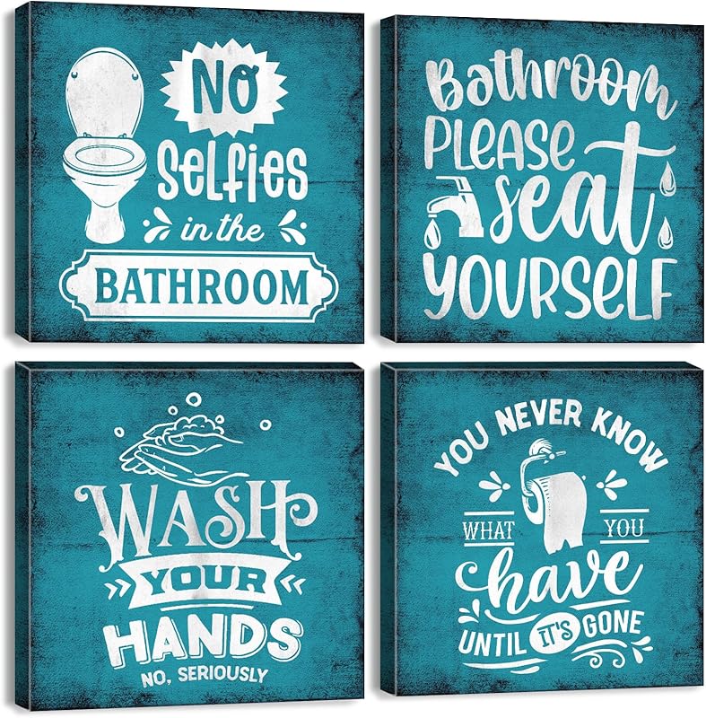 Bathroom Wall Art Beach Decor Ocean Sea Turtle Octopus Canvas Pictures Coastal Room Decor Teal Bathroom Accessories Vintage Whale Seahorse Poster Modern Nautical Painting Bedroom Home Decorations https://www.amazon.com/dp/B07HMJFDK3