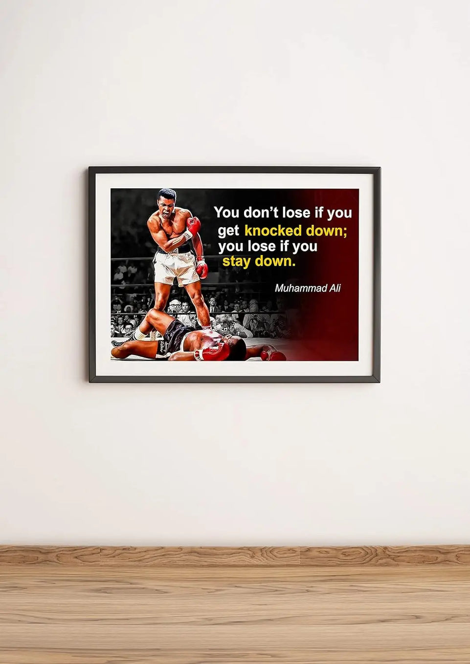 Muhammad Ali Poster Quote Boxing Black History Month Posters Sports Quotes Decorations Growth Mindset Décor Learning Classroom Teachers Decoration Educational Teaching Supplies Black Wall Art P044 https://www.amazon.com/dp/B07HXZM9K5